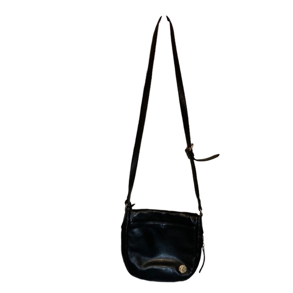 Vince Camuto Handbags - Vince Camuto Pebble Leather Black Crossbody Bag Saddle Adjustable Strap